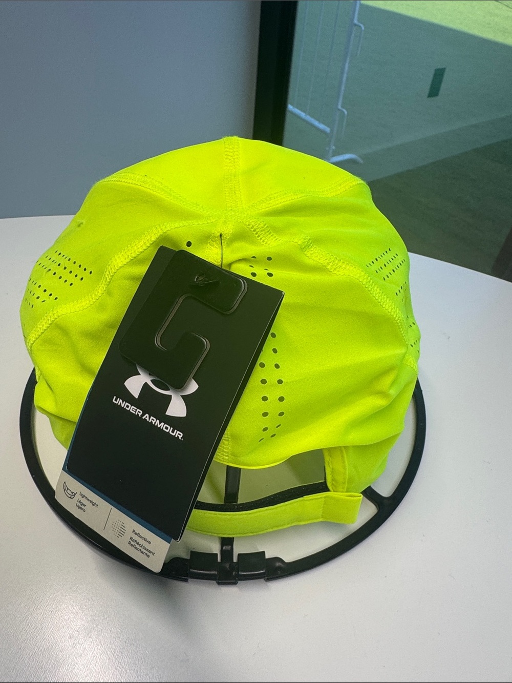 UNISEX Under Armour High-Visibility Neon Yellow Running Cap - Picture 3 of 14